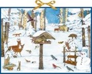 Bild von Vogelhaus im Wintergarten. Wand-Adventskalender