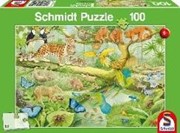 Bild von Tiere im Regenwald, 100 Teile - Kinderpuzzle