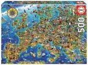 Bild von Puzzle 500 Teile Crazy European Map