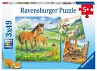 Bild von Ravensburger Kinderpuzzle - 08029 Kuschelzeit - Puzzle für Kinder ab 5 Jahren, mit 3x49 Teilen