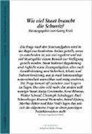 Bild von Wie viel Staat braucht die Schweiz? von Kreis, Georg (Hrsg.)