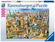 Bild von Ravensburger Puzzle 19890 - Sehenswürdigkeiten weltweit - 1000 Teile Puzzle für Erwachsene und Kinder ab 14 Jahren, Motiv mit Big Ben, Freiheitsstatue und mehr
