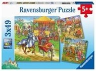 Bild von Ravensburger Kinderpuzzle - 05150 Ritterturnier im Mittelalter - Puzzle für Kinder ab 5 Jahren, mit 3x49 Teilen
