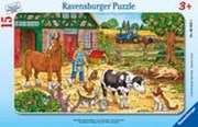 Bild von Ravensburger Kinderpuzzle - 06035 Glückliches Bauernhofleben - Rahmenpuzzle für Kinder ab 3 Jahren, mit 15 Teilen