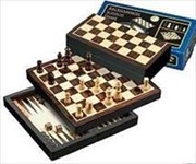 Cover-Bild zu Reise-Schach-Backgammon-Dame-Set, magnetisch