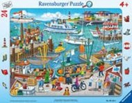 Bild von Ravensburger Kinderpuzzle - 06152 Ein Tag am Hafen - Rahmenpuzzle für Kinder ab 4 Jahren, mit 24 Teilen