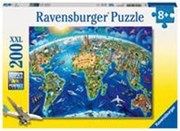 Bild von Ravensburger Kinderpuzzle - 12722 Große, weite Welt - Puzzle-Weltkarte für Kinder ab 8 Jahren, mit 200 Teilen im XXL-Format